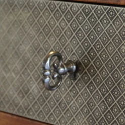 Bouton de meuble Rohan étain gris l.10 mm x h. 3.2 cm* Bouton De Meuble
