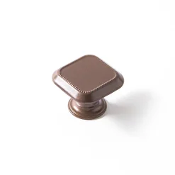 Sale Niubo Bouton en Zamak finition cognac, dimensions: 30x30x22mm-