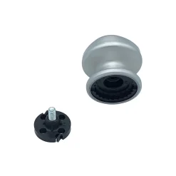 Sale Hardwarexchange Bouton tirant de porte fixe D70 mm en aluminium Gris argent - breveté