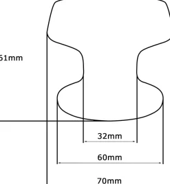Sale Hardwarexchange Bouton tirant de porte fixe D70 mm en aluminium Gris argent - breveté