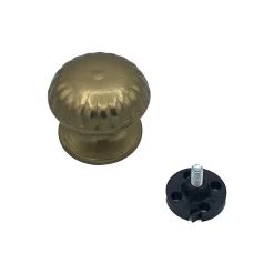 Best Hardwarexchange Bouton tirant de porte fixe D70 mm en aluminium Bronze poli - breveté .