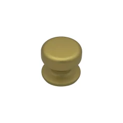 Best Hardwarexchange Bouton tirant de porte fixe D70 mm en aluminium Or satiné - breveté