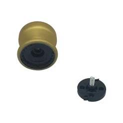 Best Hardwarexchange Bouton tirant de porte fixe D70 mm en aluminium Or satiné - breveté
