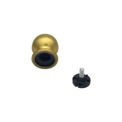 Sale Hardwarexchange Bouton tirant de porte fixe D50 mm en aluminium Or poli - breveté