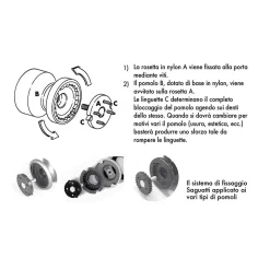 Sale Hardwarexchange Bouton tirant de porte fixe D50 mm en aluminium Or poli - breveté