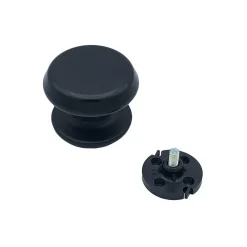 Clearance Hardwarexchange Bouton tirant de porte fixe D80 mm en aluminium Noir - breveté