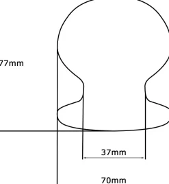 Sale Hardwarexchange Bouton tirant de porte fixe D70 mm en aluminium Or satiné - breveté - lot de 6 boutons