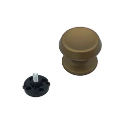 Sale Hardwarexchange Bouton tirant de porte fixe D70 mm en aluminium Bronze satiné - breveté