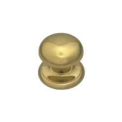 Clearance Hardwarexchange Bouton tirant de porte fixe en laiton D70 mm Laiton poli