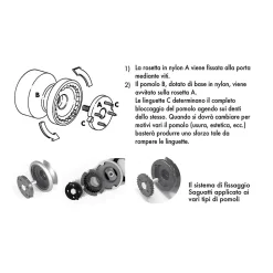 Best Hardwarexchange Bouton tirant de porte fixe D60 mm en aluminium Or satiné - breveté - lot de 6 boutons