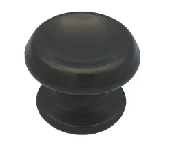 Best Hardwarexchange Bouton tirant de porte fixe D60 mm en aluminium Marron foncé - breveté - lot de 6 boutons
