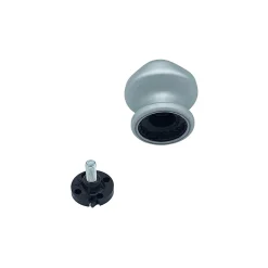 Sale Hardwarexchange Bouton tirant de porte fixe D60 mm en aluminium Gris argent - breveté - lot de 6 boutons