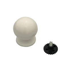 Best Hardwarexchange Bouton tirant de porte fixe en nylon D70 mm blanc RAL 9010
