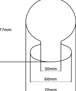 Best Hardwarexchange Bouton tirant de porte fixe en nylon D70 mm blanc RAL 9010