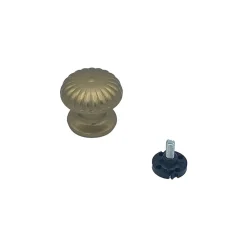 Sale Hardwarexchange Bouton tirant de porte fixe D60 mm en aluminium Bronze poli - breveté .