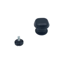 Sale Hardwarexchange Bouton tirant de porte fixe D60 mm en aluminium Noir - breveté