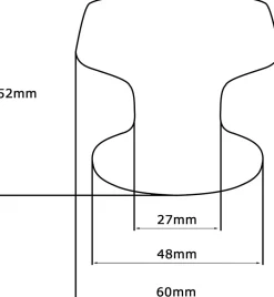 Sale Hardwarexchange Bouton tirant de porte fixe D60 mm en aluminium Noir - breveté