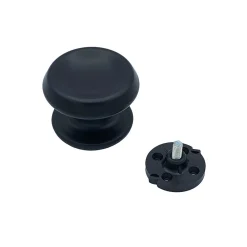 Sale Hardwarexchange Bouton tirant de porte fixe D80 mm en aluminium Noir - breveté - lot de 6 boutons