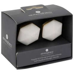 New Atmosphera Créateur D'Intérieur Boutons de meuble x2 en marbre & laiton D4,2cm blanc - Atmosphera
