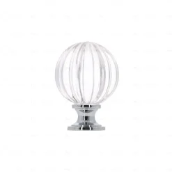 Hardwarexchange Boutons pour meubles en zamac et cristal Diamètre 45 chrome poli* Bouton De Meuble