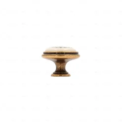 Hardwarexchange Boutons pour meubles en zamac et Porcelaine Diamètre 35 Florence antique* Bouton De Meuble
