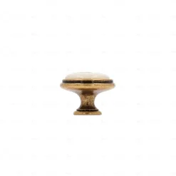 Hardwarexchange Boutons pour meubles en zamac et Porcelaine Diamètre 35 Florence antique* Bouton De Meuble