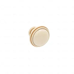 Discount Hardwarexchange Boutons pour meubles en zamac et Porcelaine Diamètre 35 Patine royale en or ivoire