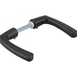 Thirard Béquille de porte double - - Carré 7 x 110 mm - Coloris noir* Poignée Sur Rosace