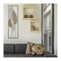 Discount Mauro Ferretti Cadre en métal Feuilles 30.5x2.5x99.5 cm