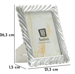 Best Mauro Ferretti Cadre en résine argentée 21,3x1,5x26,3 cm (mesure intérieure 15x20 cm)