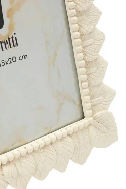 Outlet Mauro Ferretti Cadre en résine crème 21,3x1,7x26,5 cm (mesure interne 15x20 cm)