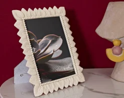 Outlet Mauro Ferretti Cadre en résine crème 21,3x1,7x26,5 cm (mesure interne 15x20 cm)