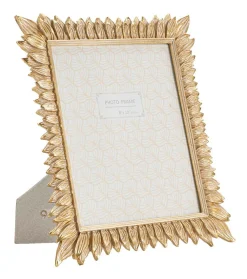 Mauro Ferretti Cadre en résine dorée avec pétales 28,4x2x33,5 cm* Cadre
