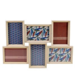 New Ornami Cadre multivues 6 photos en bois 45x31cm