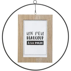 Atmosphera Créateur D'Intérieur Cadre photo - métal et bois - 10x15 cm - Noir- Atmosphera* Cadre