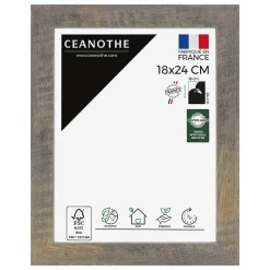 Outlet Ceanothe Cadre photo alizée brun 18x24 cm Fabriqué en France