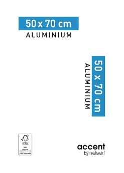 Nielsen Cadre photo aluminium chêne Accent l.50 x H.70 cm* Cadre 50 X 70 Cm