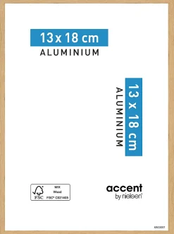 Best Nielsen Cadre photo aluminium chêne Accent l.13 x H.18 cm