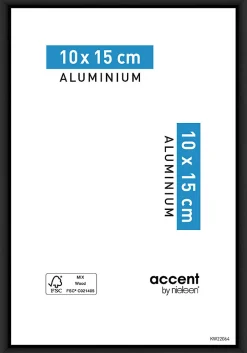 Nielsen Cadre photo aluminium noir Accent l.10 x H.15 cm* Cadre