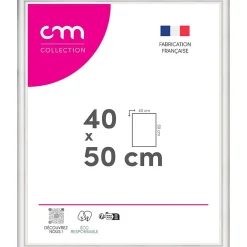 Hot CM Creation Cadre photo Bella blanc mat l.44 x H.54 cm