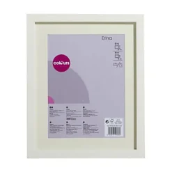 Colours Cadre photo blanc Erina l.30 x H.40 cm + passe partout