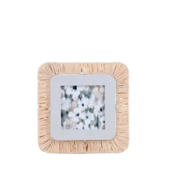 Best Ornami Cadre photo carré en raphia 18,5cm