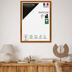 Best Ceanothe Cadre photo design éternel ébène 50x70 cm Fabriqué en France