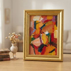 Clearance Colours Cadre photo doré Meridien l.13 x H.18 cm