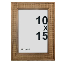 Ornami Cadre photo effet bois tissé 10 x 15 cm* Cadre 10 X 15 Cm