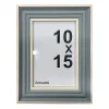 Sale Ornami Cadre photo effet moulure vert et gris 10 x 15 cm