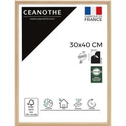Outlet Ceanothe Cadre photo essentiel exposition brut 30x40 cm Fabriqué en France
