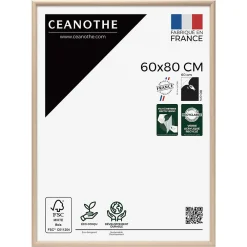 New Ceanothe Cadre photo essentiel exposition brut 60x80 cm Fabriqué en France
