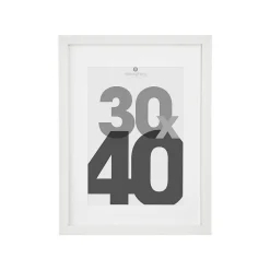 Atmosphera Créateur D'Intérieur Cadre photo Eva - bois et verre - blanc - 30x40 cm - Atmosphera