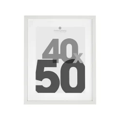 Atmosphera Créateur D'Intérieur Cadre photo Eva - bois et verre - blanc - 40x50 cm - Atmosphera* Cadre